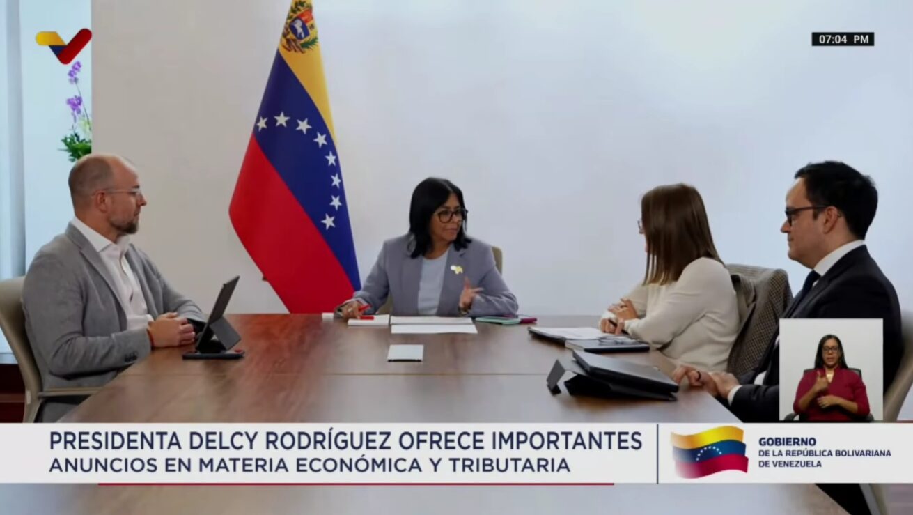 ÚLTIMA HORA | Delcy Rodríguez elimina obligatoriedad de máquinas fiscales en medio de modernización del sistema tributario