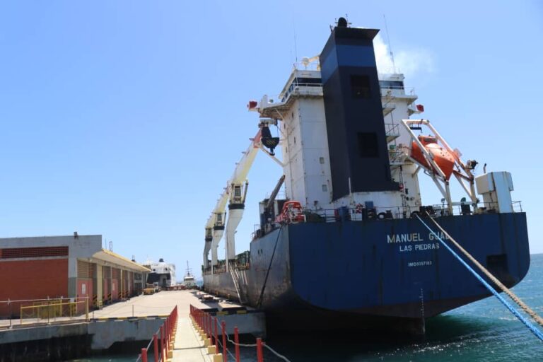 Aumentó un 26% la llegada de carga internacional al Puerto El Guamache en Nueva Esparta