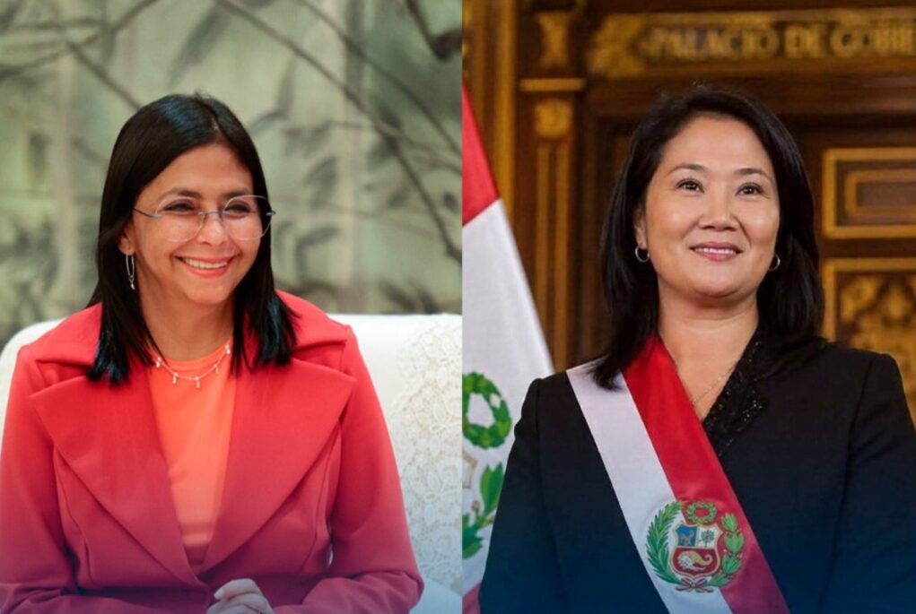 Delcy Rodríguez conversó con Keiko Fujimori y planteó fortalecer el retorno de venezolanos desde Perú