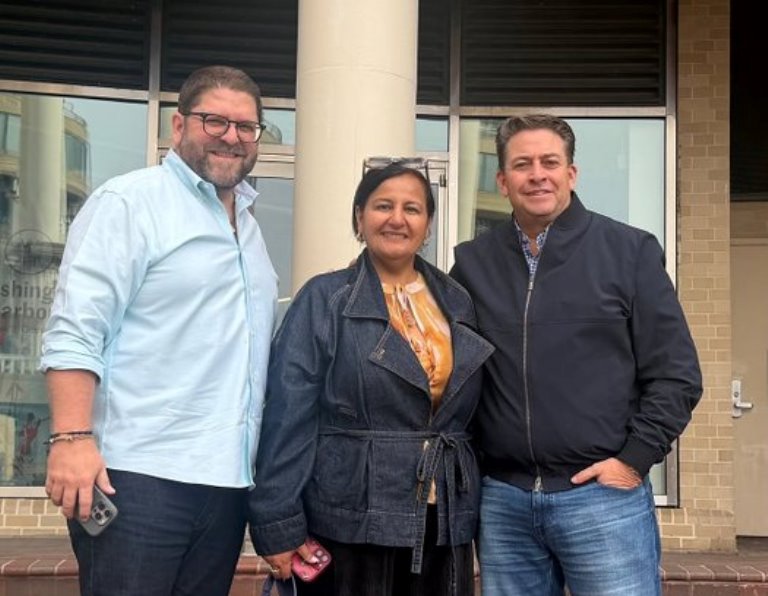 Gustavo Duque se reunió con Dinorah Figuera en Washington DC y expresó su respaldo a la estrategia diplomática de EE.UU.