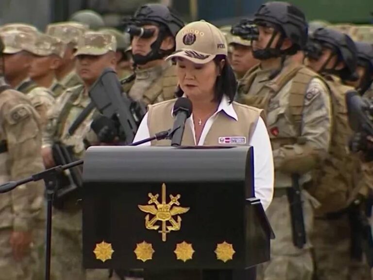 Keiko Fujimori crea comando militar-policial para enfrentar al crimen organizado